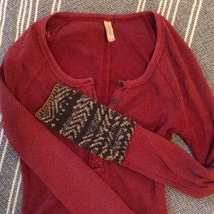 Free People Thermal with Cuff Detail